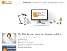 Tablet Screenshot of gerth-edv.de